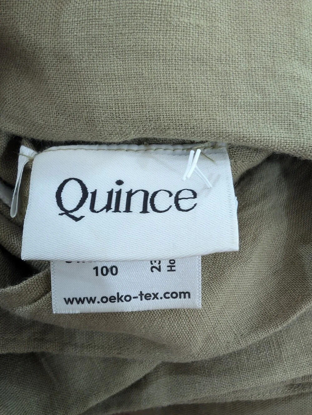 Quince 1 Piece European Linen Duvet Cover Full/Queen